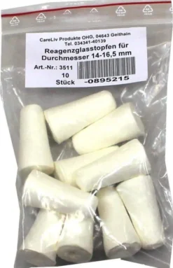 Reagenzglas Stopfen 14-16,5 mm Durchmesser 10 Stück