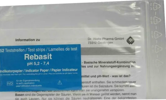 Rebasit Indikatorpapier 52 Teststreifen