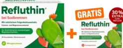 Refluthin Kautabletten Minzgeschmack 48 Stück + gratis Refluthin Kautabletten Fruchtgeschmack 16 Stück