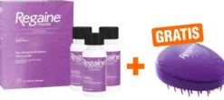 Regaine Frauen - 3 x 60 ml Lösung + gratis Haarbürste