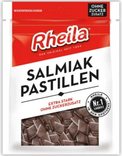 Rheila Salmiak-Pastillen Extra Stark 90 G Zuckerfrei