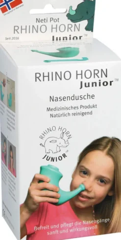 Rhino Horn Junior Nasendusche Türkisblau 1 Stück