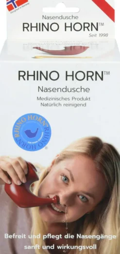 Rhino Horn Nasendusche Rot 1 Stück