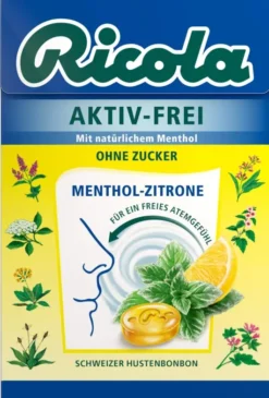 Ricola AKTIV-FREI Menthol-Zitrone 50 g Bonbons