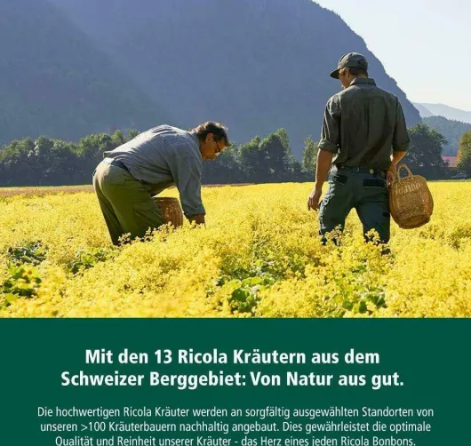Ricola Ingwer Orangenminze - Schweizer Hustenbonbons 50 G
