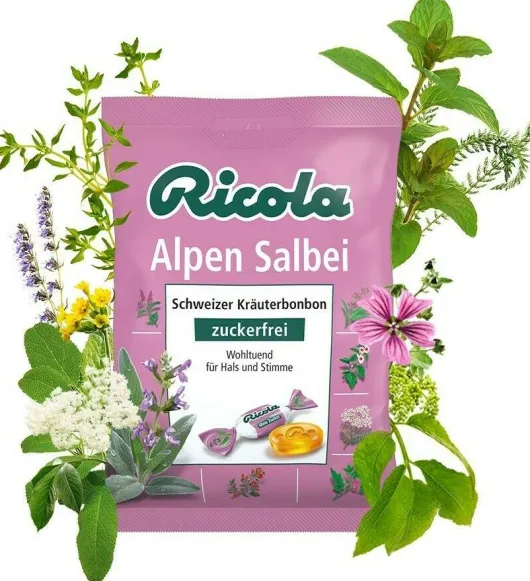 Ricola Ohne Zucker Alpen Salbei 75 G Bonbons