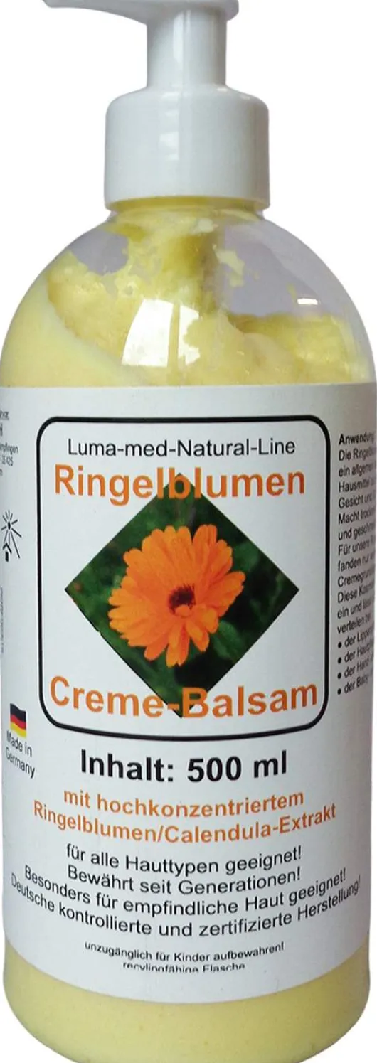 Ringelblumen Creme Balsam Pumpflasche 500ml
