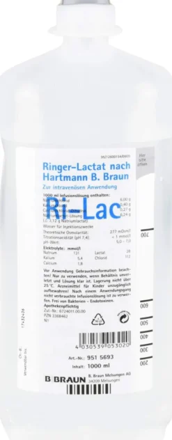 Ringer Lactat Nach Hartmann B.Braun Ecoflasche Plus 10 X 1000...