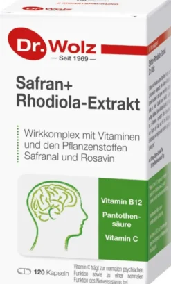 Safran und Rhodiola Extrakt Dr. Wolz 120 Kapseln