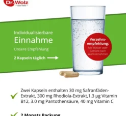 Safran und Rhodiola Extrakt Dr. Wolz 120 Kapseln