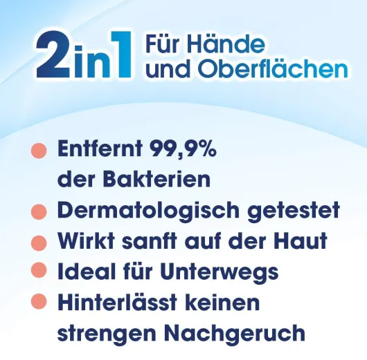 Sagrotan 2 in 1 Desinfektions-Tücher 15 Stück