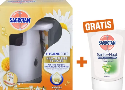 Sagrotan No-Touch Starter-Set Kamille + No Touch Aloe Vera 250 ml Nachfüller
