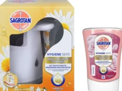 Sagrotan No-Touch Starter-Set Kamille + Sagrotan No Touch Nachfüller Rose & Shea Duft 250 ml