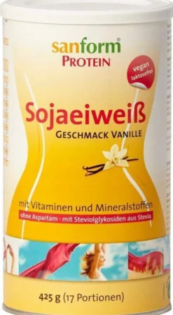 Sanform Protein Sojaeiweiß Vanille Pulver