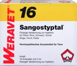 Sangostyptal 16 Ampullen vet. 10 X 2 ml