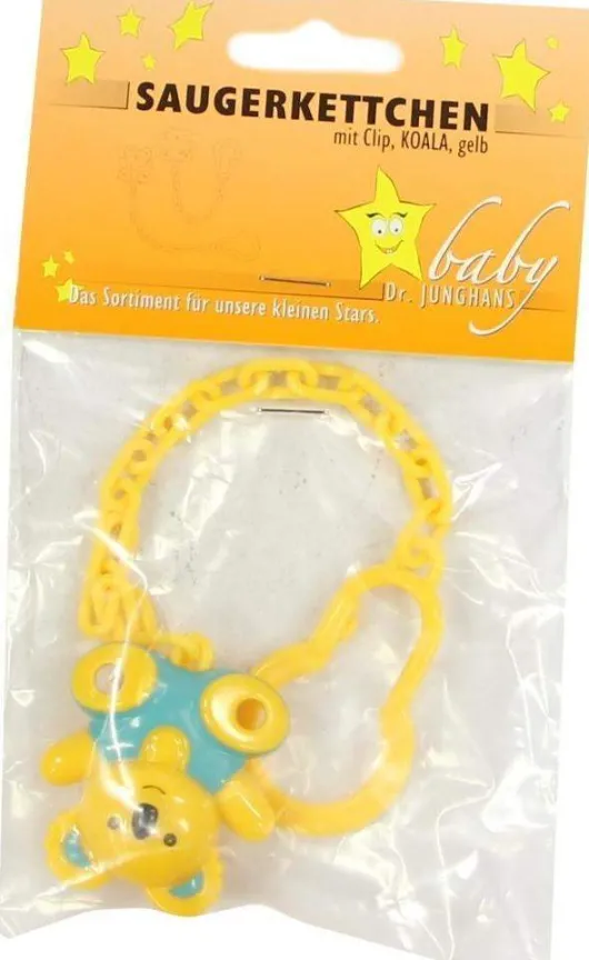 Saugerkette Clip Koala Gelb