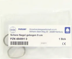 Schere Nagel, Gebogen