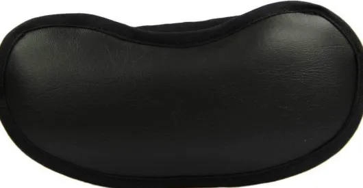 Schlafbrille Schwarz Mit Klettband 1 Stück