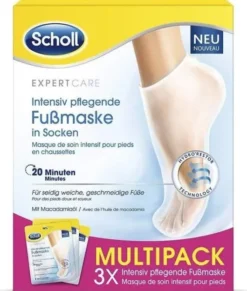 Scholl Intensiv Pflegende Fußmaske 3 Paar Socken