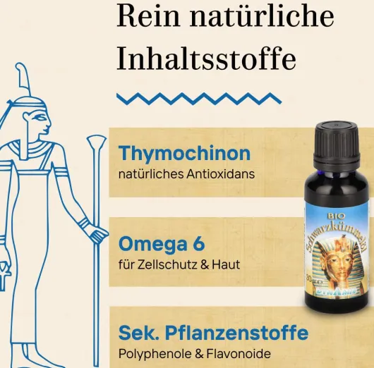 Schwarzkümmelöl Bio Ägyptisch 30 ml