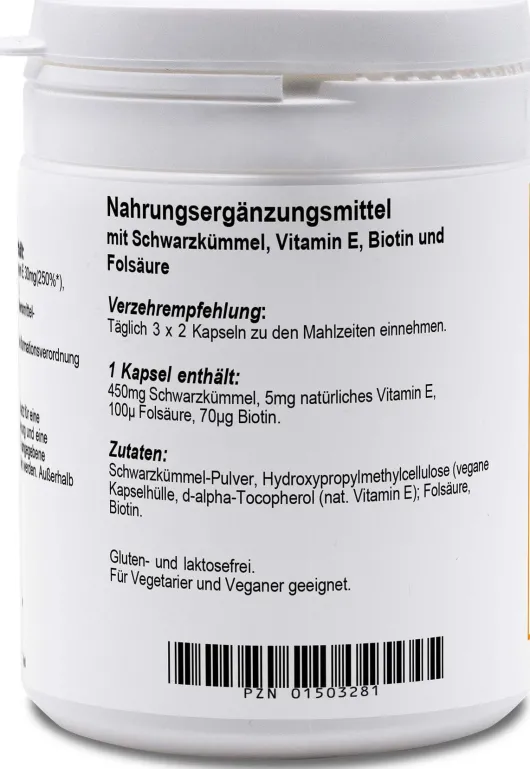 Schwarzkümmelöl Plus 5 Kapseln 200 Kapseln