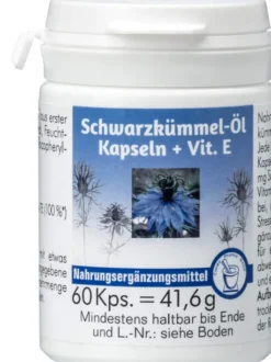 Schwarzkümmelöl + Vitamin E 60 Kapseln