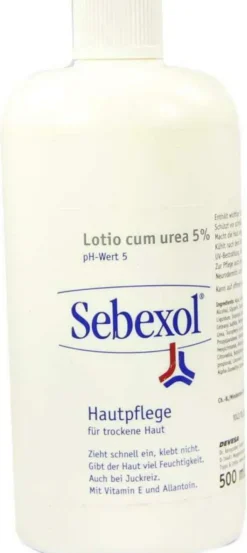 Sebexol Lotio Cum Urea 5% 500 ml Emulsion