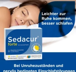 Sedacur Forte Beruhigungsdragees 60 Stück