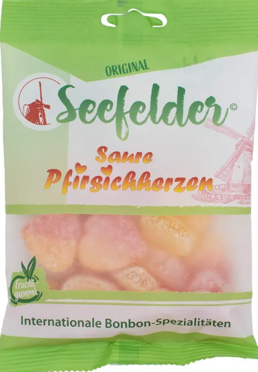 Seefelder Saure Pfirsichherzen Kda 100 G Bonbons