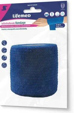 Selbsthaftende Bandage, 5 cm x 4 m, farbig sortiert