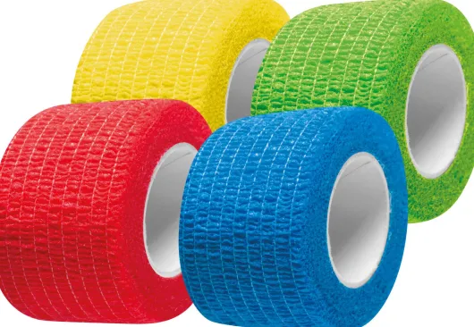Selbsthaftende Bandage 4er Set, 5 cm x 4 m, farbig sortiert