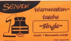 Senada Warnweste Orange Single Tasche