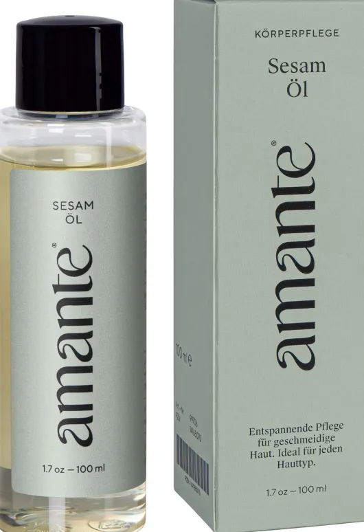 Sesamöl 100 % Rein Hautpflegeöl Amante 100 ml