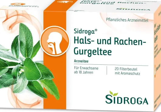 Sidroga Hals- und Rachen-Gurgeltee 20 Filterbeutel