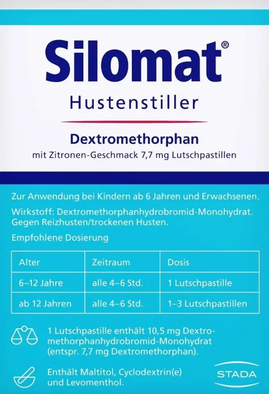 Silomat Hustenstiller DMP Zitrone 40 Lutschpastillen