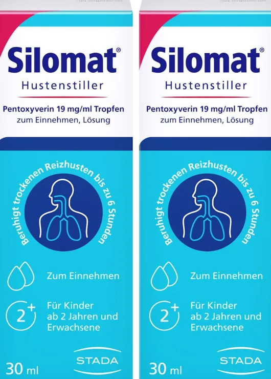 Silomat Hustenstiller Pentoxyverin 19mg 2 x 30ml Tropfen