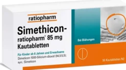 Simethicon-ratiopharm 85 mg 50 Kautabletten