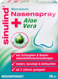 Sinulind Meerwasser Nasenspray + Aloe Vera 20 ml