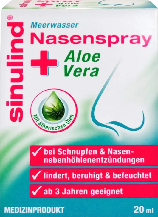 Sinulind Meerwasser Nasenspray + Aloe Vera 20 ml
