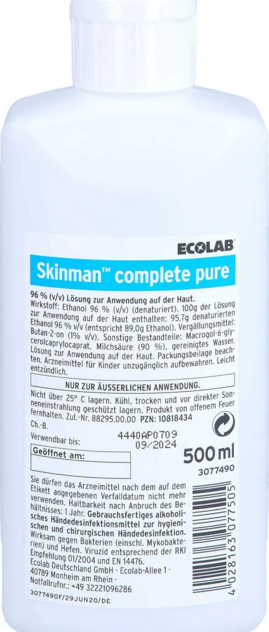 Skinman Complete Pure Händedesinfektion Lösu
