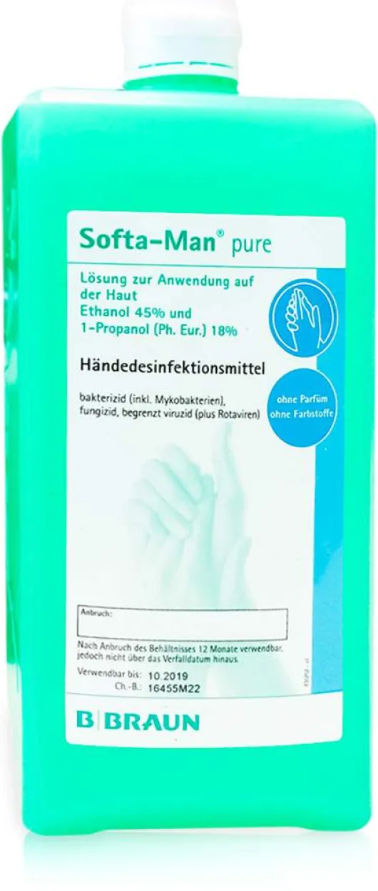 Softa Man Pure 1000 ml Händedesinfektionsmittel
