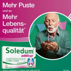 Soledum addicur 200 mg 100 magensaftresistente Weichkapseln