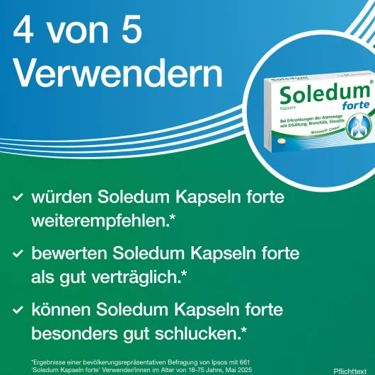 Soledum Kapseln forte 50 magensaftresistente Kapseln