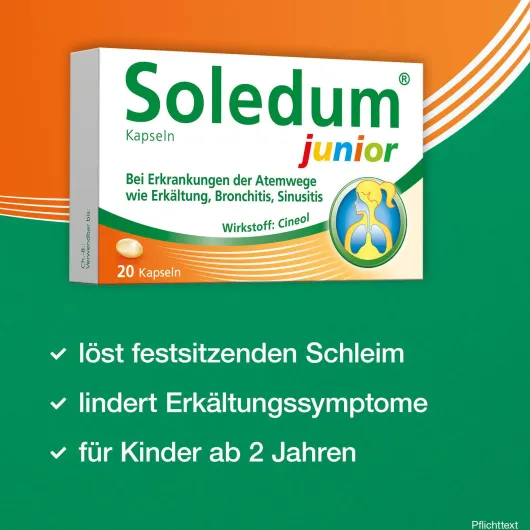 Soledum Kapseln Junior 100 mg 20 magensaftresistente Kapseln