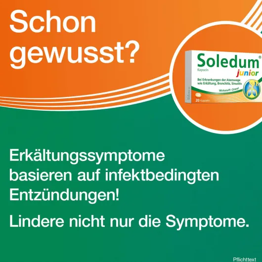 Soledum Kapseln Junior 100 mg 20 magensaftresistente Kapseln