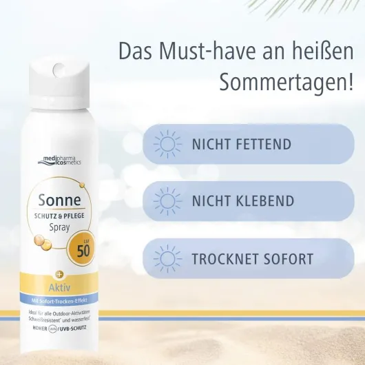 Sonne Schutz & Pflege Aktiv Aerosol-Spray LSF 50 150 ml