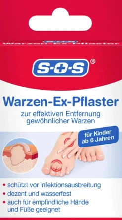 SOS Warzen Ex Pflaster 24 Stück