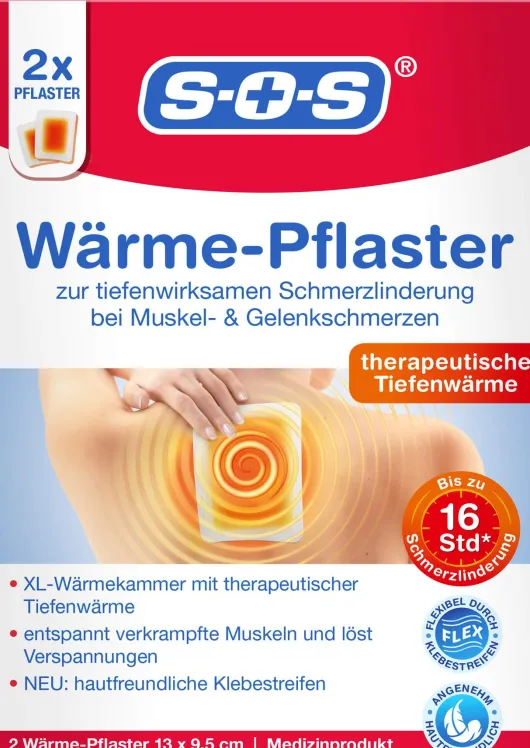 SOS Wärme-Pflaster 2 Stück