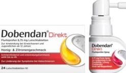 Sparset Dobendan Direkt Flurbiprofen 8,75 mg 24 Lutschtabl. + Dobendan Direkt Flurbiprofen Halsspray 15 ml