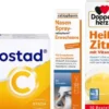 Sparset Grippostad 24 Hartkapseln & Nasenspray 10 ml & Heiße Zitrone 10 Beutel